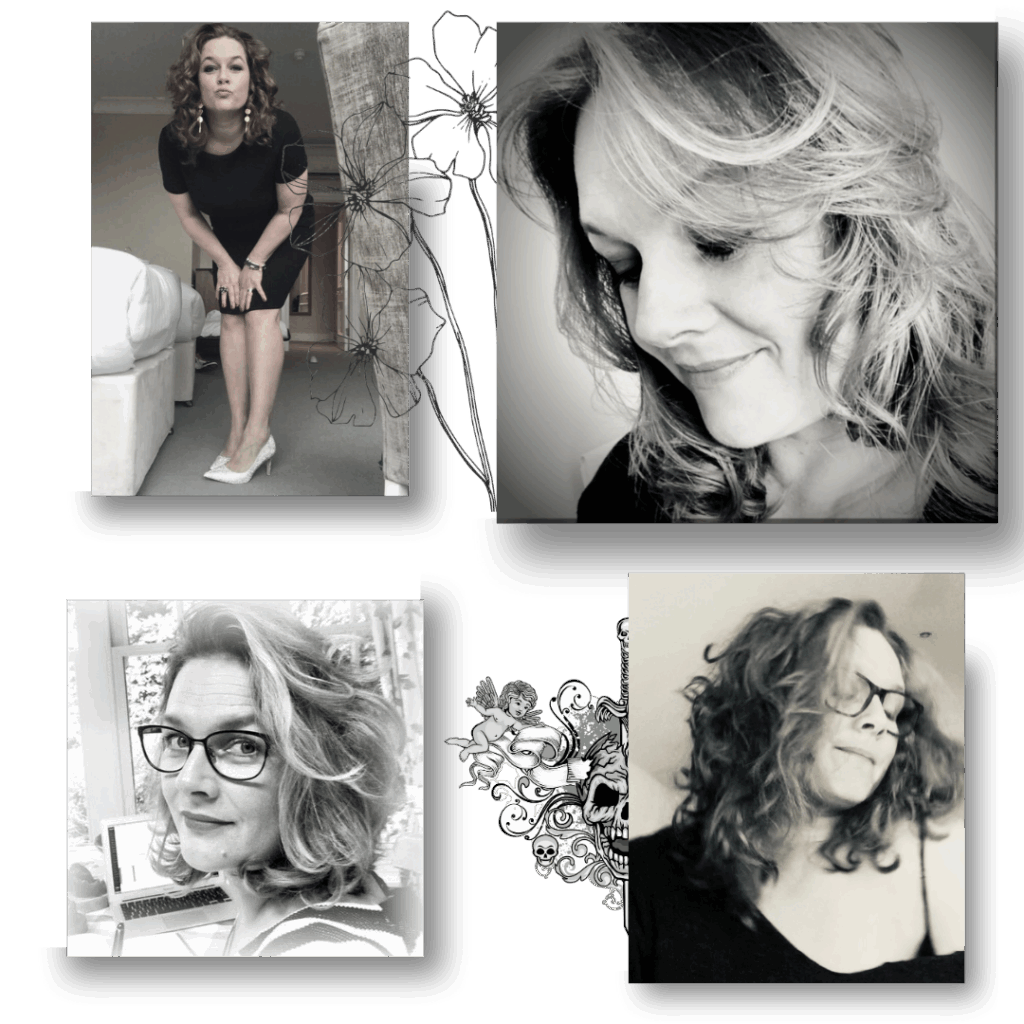 Vier Bilder der Autorin